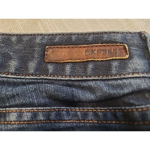 Express Jeans Womens Size 6S Short Denim Blue Slim Pockets Stretch - Picture 5 of 9